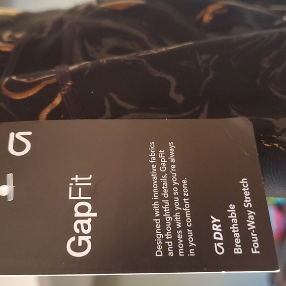 NWT gFast High Rise Blackout Metallic Print Leggings Women M - Picture 5 of 13